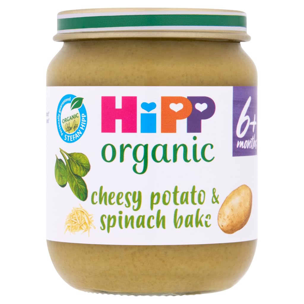 HiPP Organic Cheesy Potato & Spinach Bake, 6+ Months, 6 x 125g