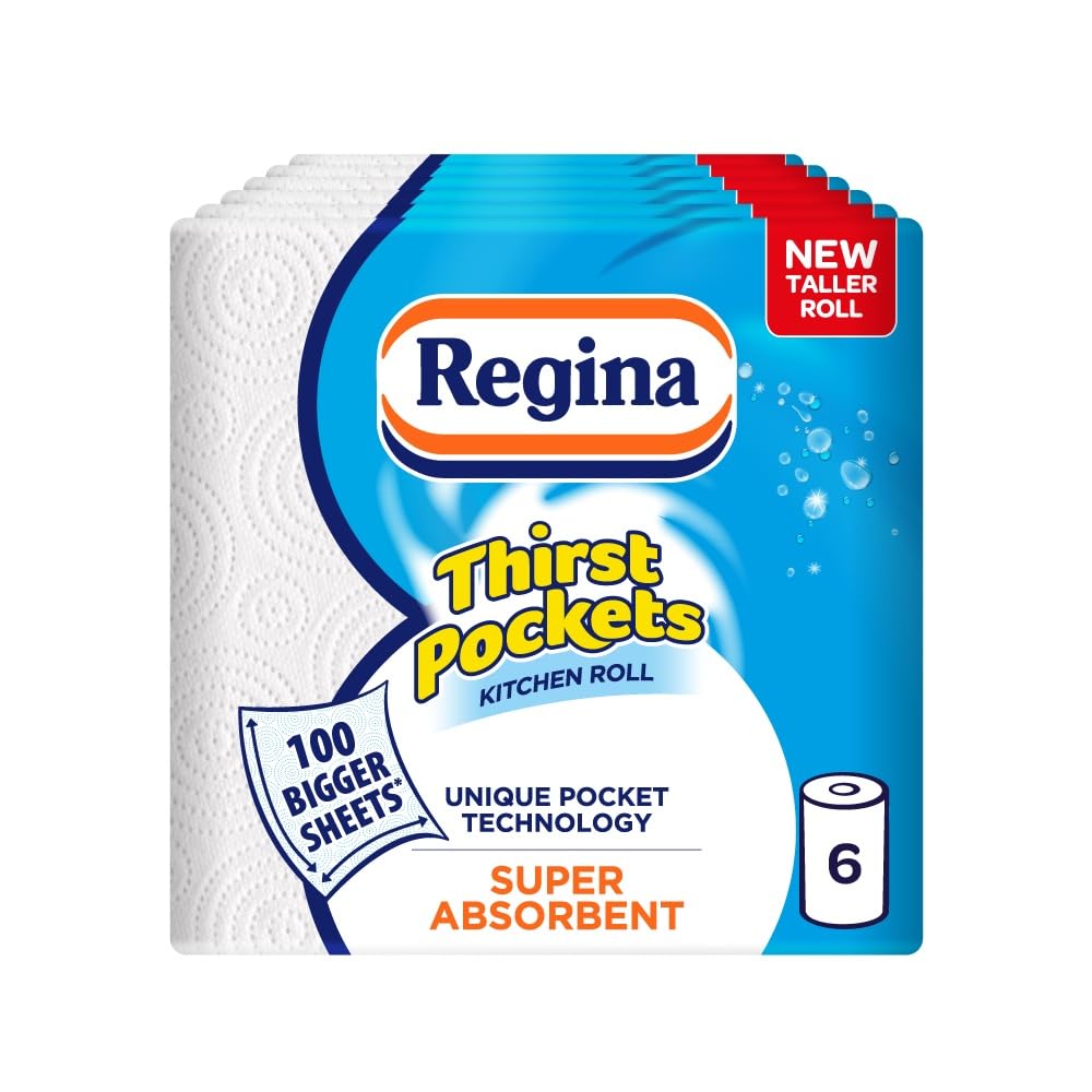 Regina - Thirst Pockets Küchenrolle, 6 Rollen 7