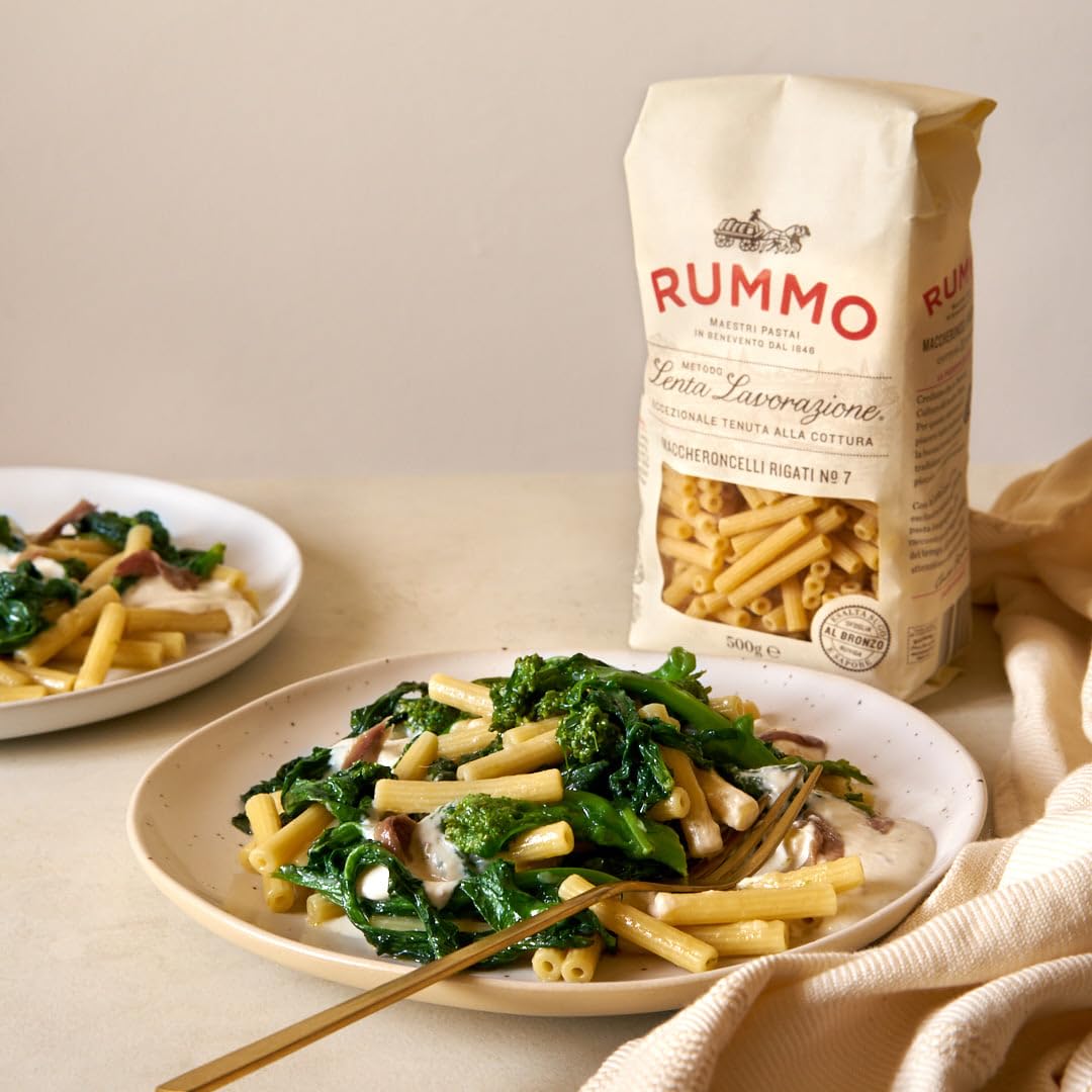 Rummo Maccheroncelli Rigati No. 7 – 500g Ridged Italian Pasta 5