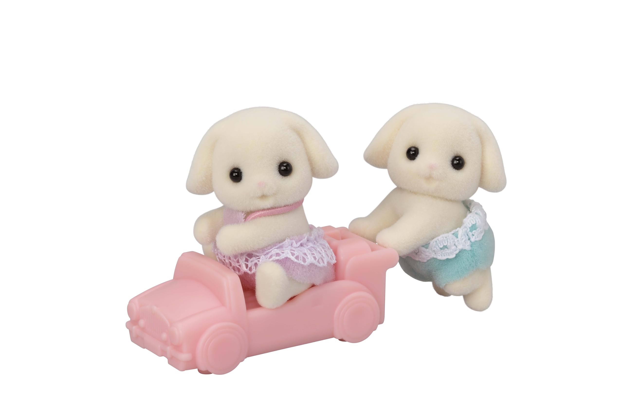 Sylvanian Families Flora Rabbit Twins (5737) with Pushcart | Ages 3+ 1
