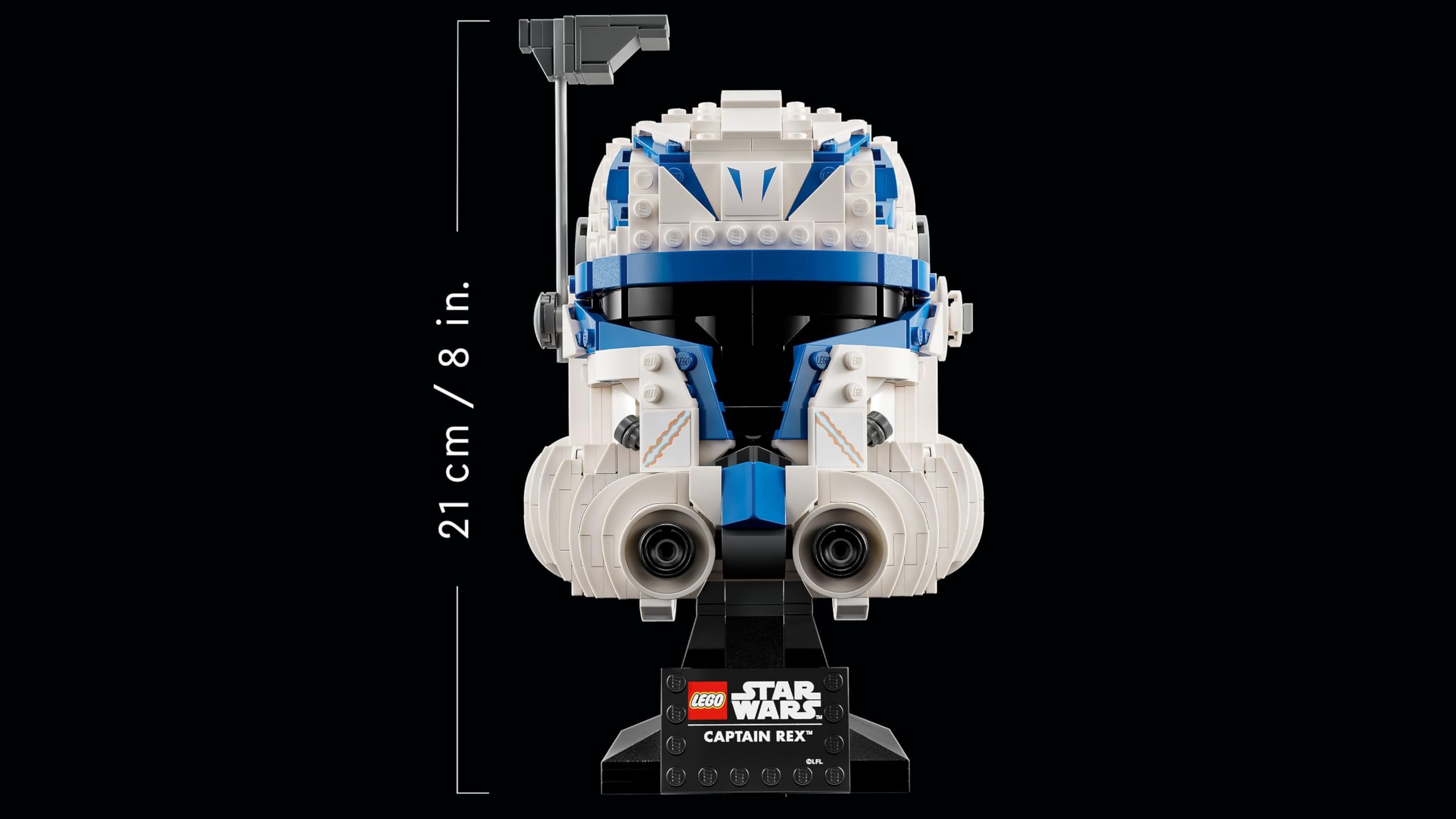 LEGO Star Wars Captain Rex Helmet 75349 - Collectible Building Set for Adults 9