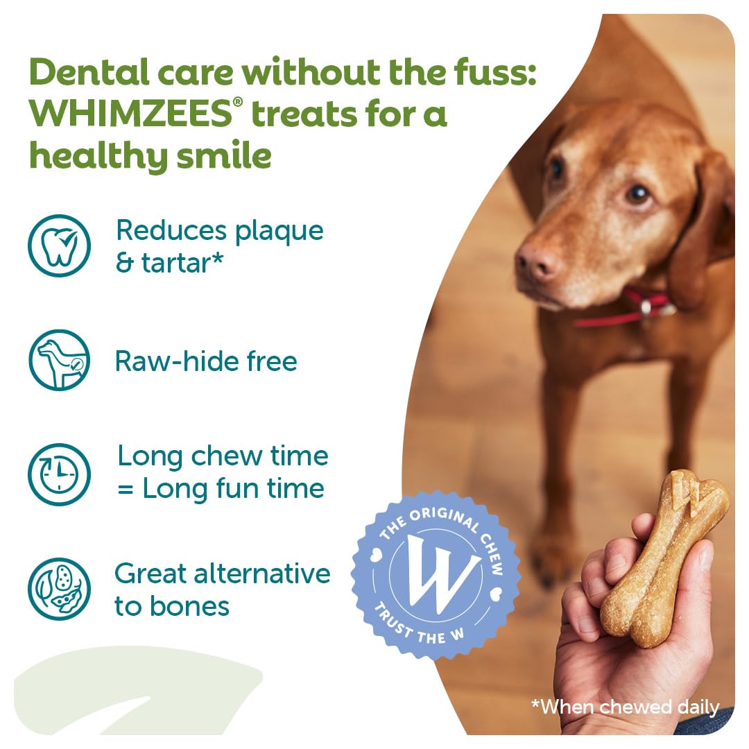 WHIMZEES Rice Bone Dental Sticks for Medium/Large Dogs, Potato Flavor, 20 Count 2
