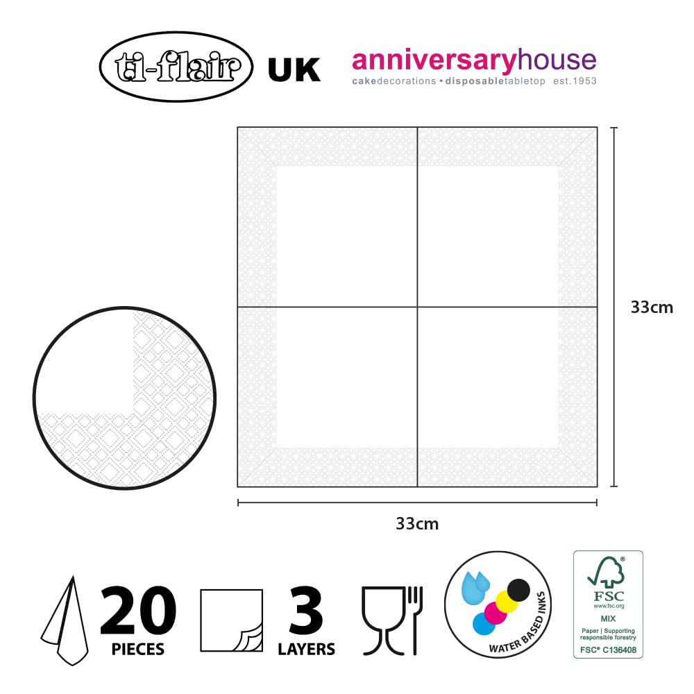 Anniversary House - The Snowman Festive Party Lunch Napkins 3-Ply, 33 cm, Multi-Colour 8