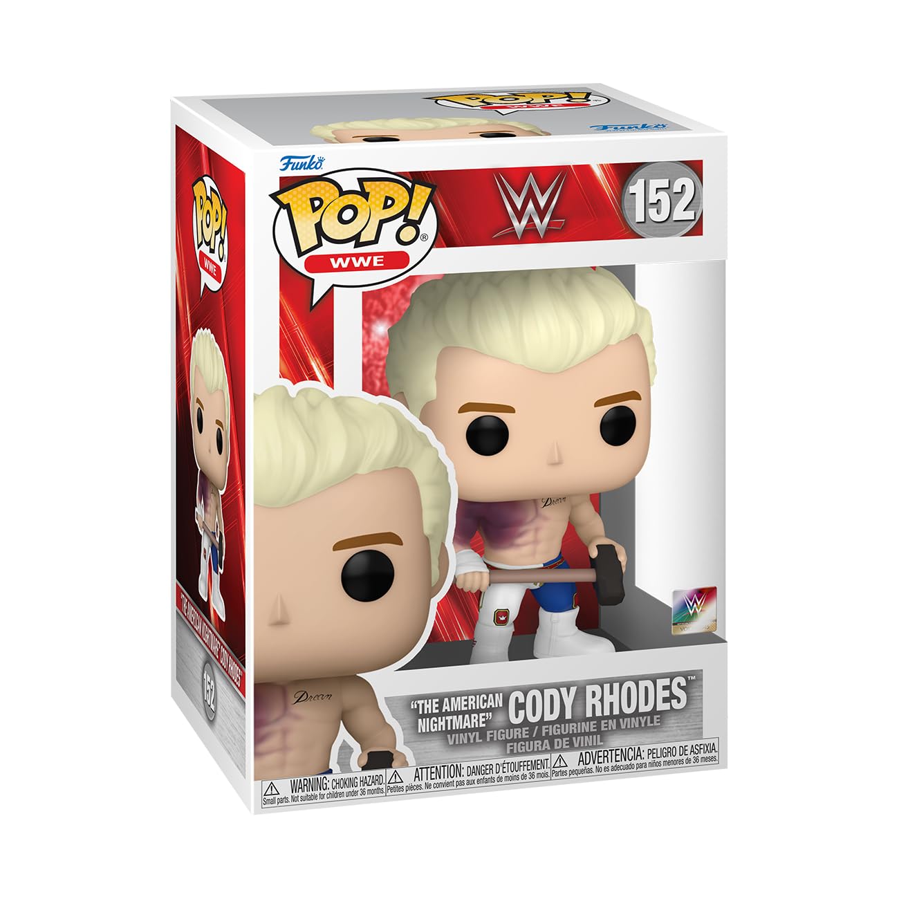 Funko Pop! WWE Cody Rhodes (HIAC) Collectable Vinyl Figure | Metallic Color | 3.75 Inches
