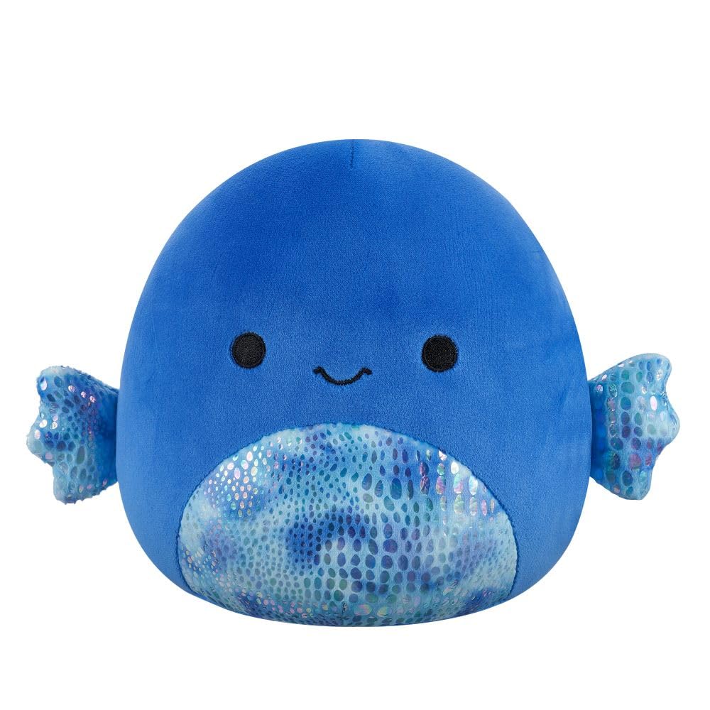 Squishmallows Kobester the Blue Betta Fish Plush - Ultrasoft 7.5-Inch Stuffed Animal