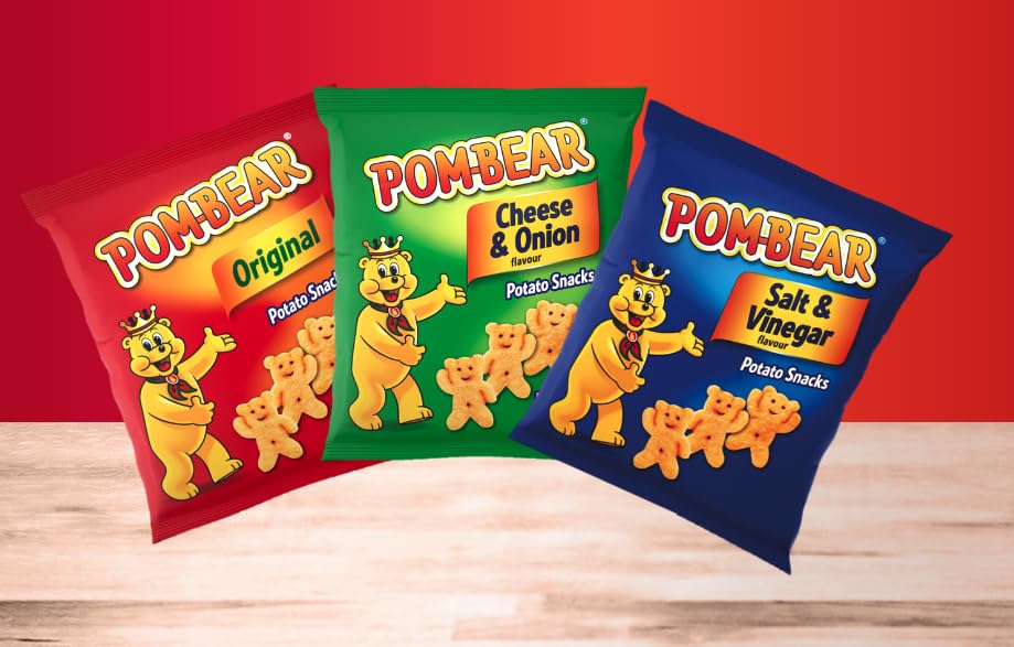 Pom Bear Original Flavour Bear-Shaped Potato Snacks Multipack - 6 x 13g (65 Calories per Bag)
