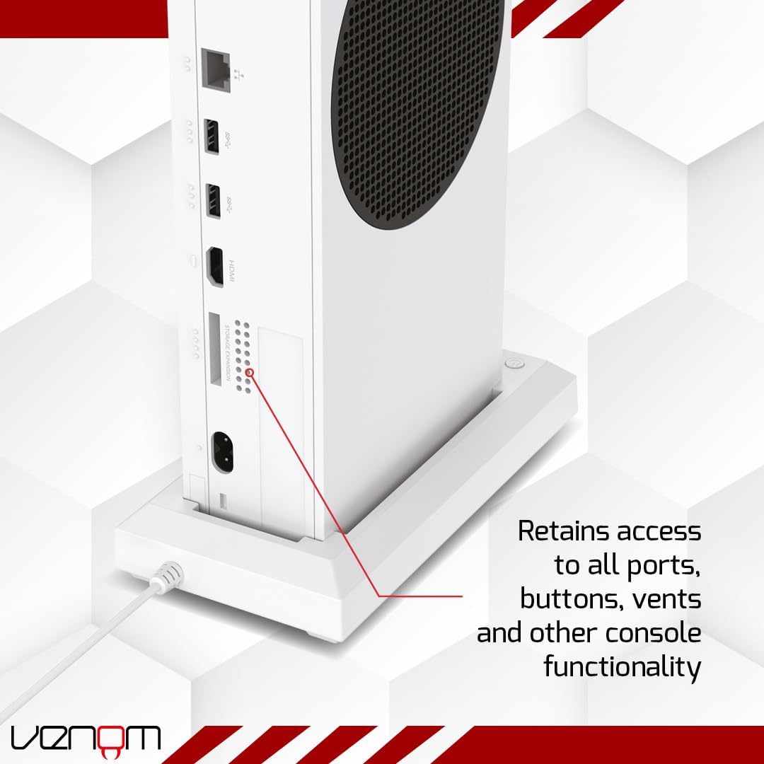 Venom LED-Leuchtkonsolenständer für Xbox Series S – Mehrfarbige RGB-Beleuchtung mit USB-Stromversorgung 3