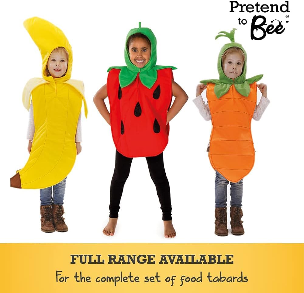 PRETEND TO BEE Banana Tabard Dress Up Costume for Kids 3-7 Years - Yellow 5