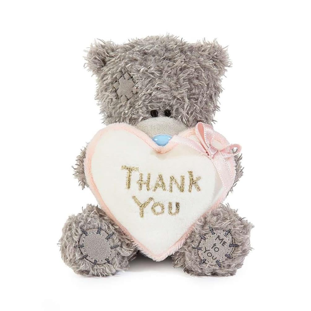 Me To You Tatty Teddy Thank You Bear Plush | 10cm High | Soft Polyester