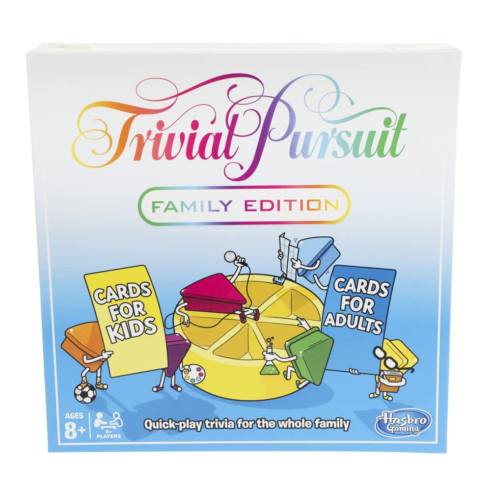 Hasbro Gaming Trivial Pursuit Family Edition Trivia Board Game