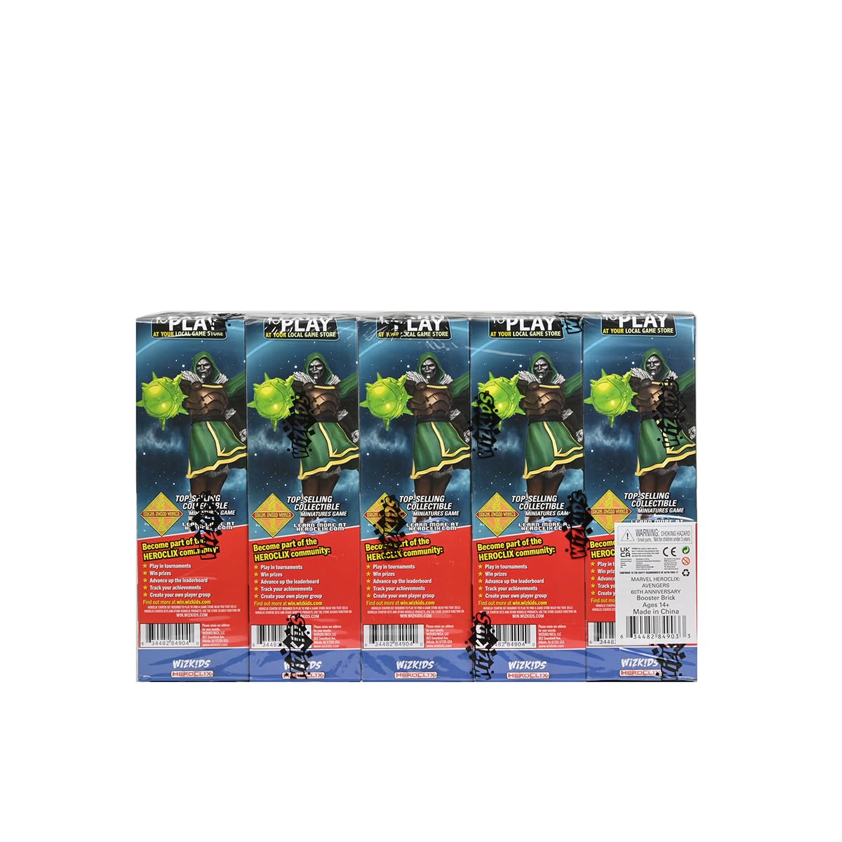 Wizkids Marvel HeroClix: Avengers 60. Jubiläums-Booster-Stein (10er-Box) 11