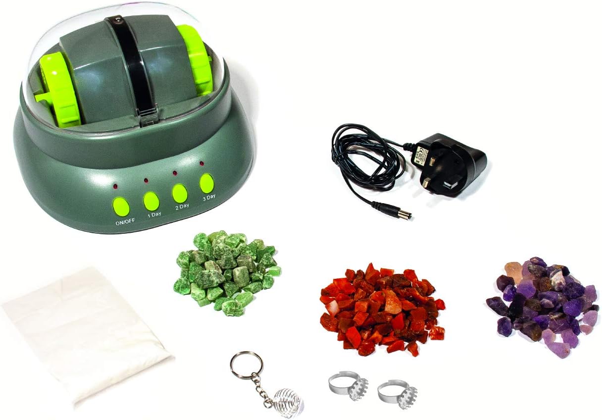 Science MAD! SM42 Rock Tumbler - Educational Gemstone Polishing Kit for Ages 10+ 5