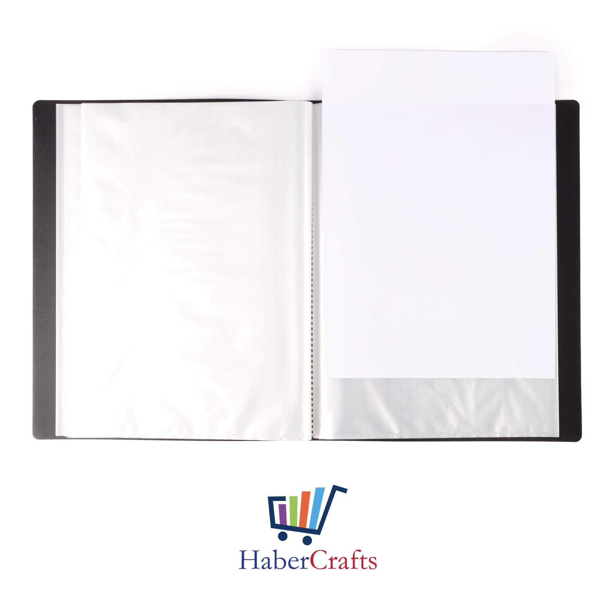 A5 40 Pocket Display Book Presentation Folder Portfolio (80 Views) Project Book Certificate Folder Plastic Wallets (1 Book) 3