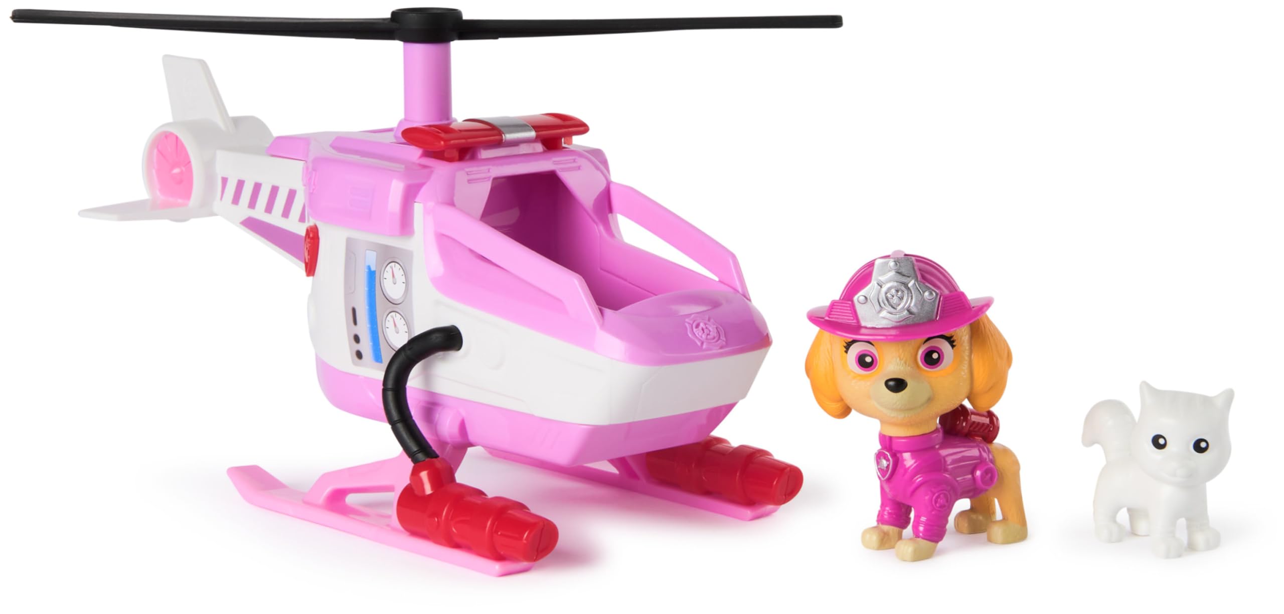 Paw Patrol Skye Rescue Fire Chopper with Action Figure - Firefighter Toy Vehicle for Kids 3+