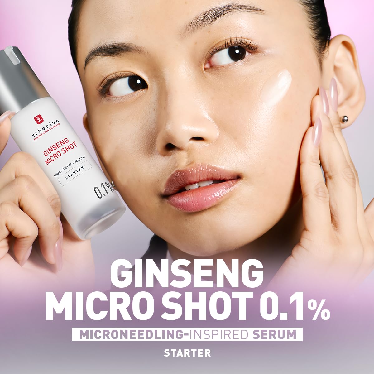 Erborian Ginseng Micro Shot Serum - 0.1% Concentration | 30 ml | Smoothening & Pore Treatment 2