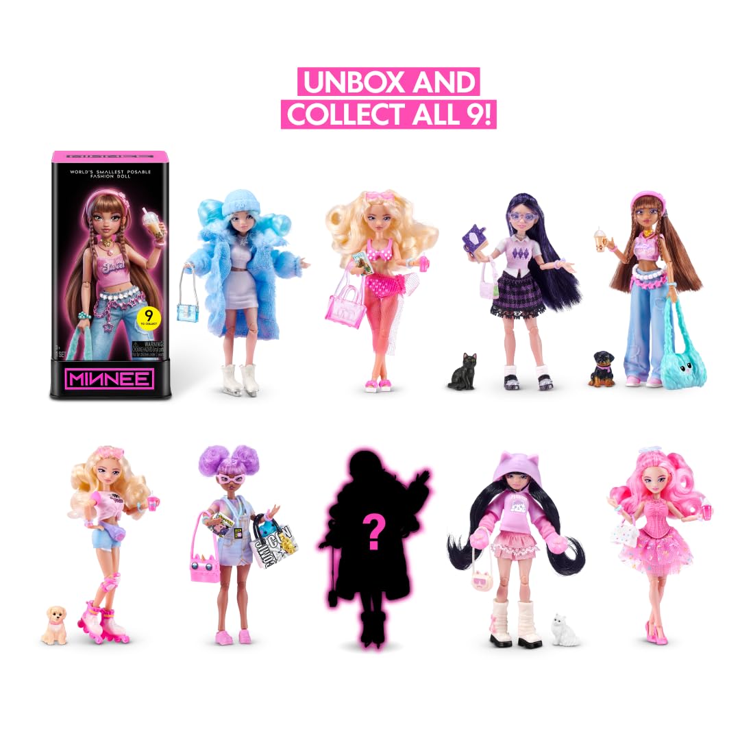 MINNEE Fashion Doll Blind Box Surprise Collectible Doll | 4 Inch Size | 16 Articulation Points 4