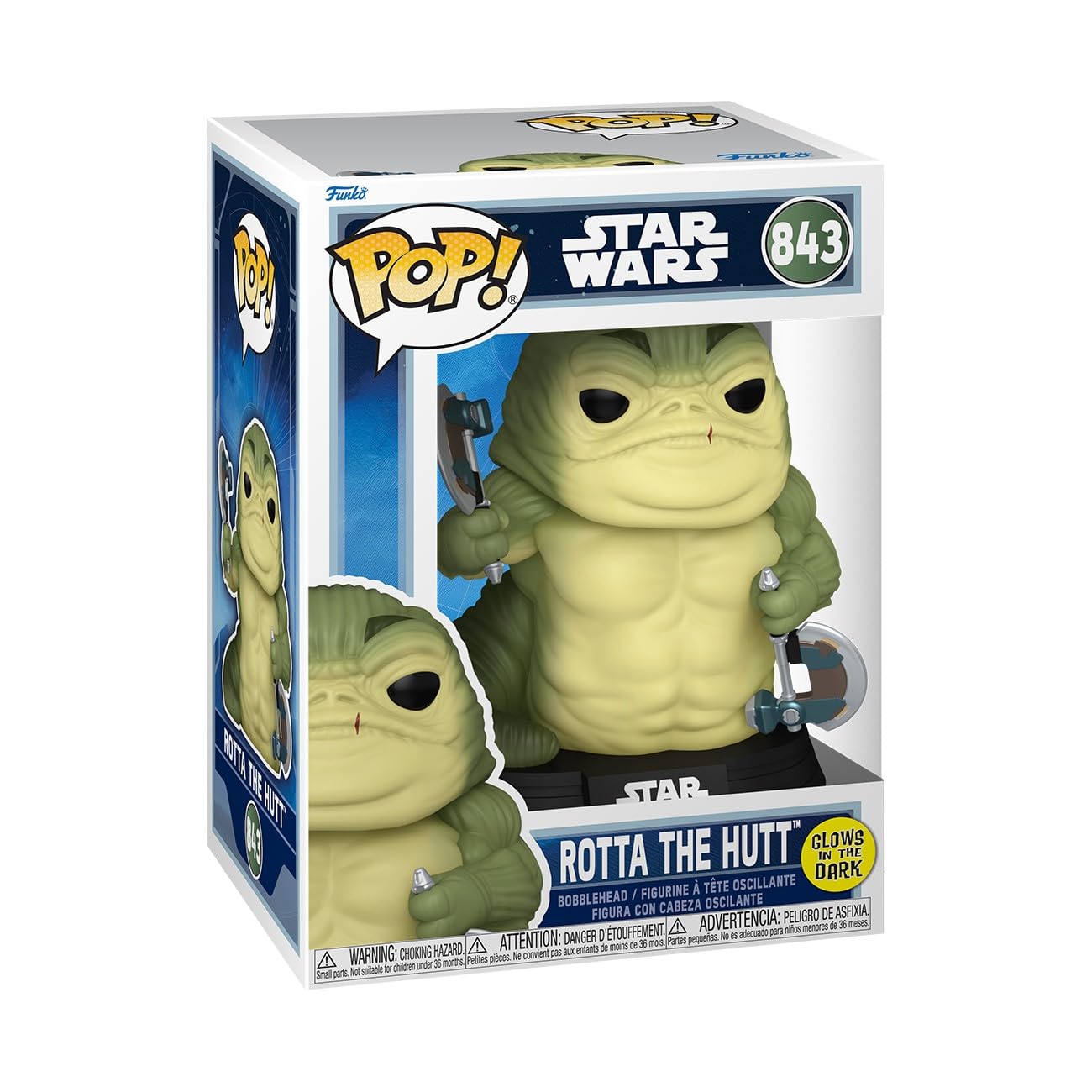 Funko POP! Star Wars: The Mandalorian and Grogu - Rotta The Hutt Vinyl Figure | 3.75 Inch 1