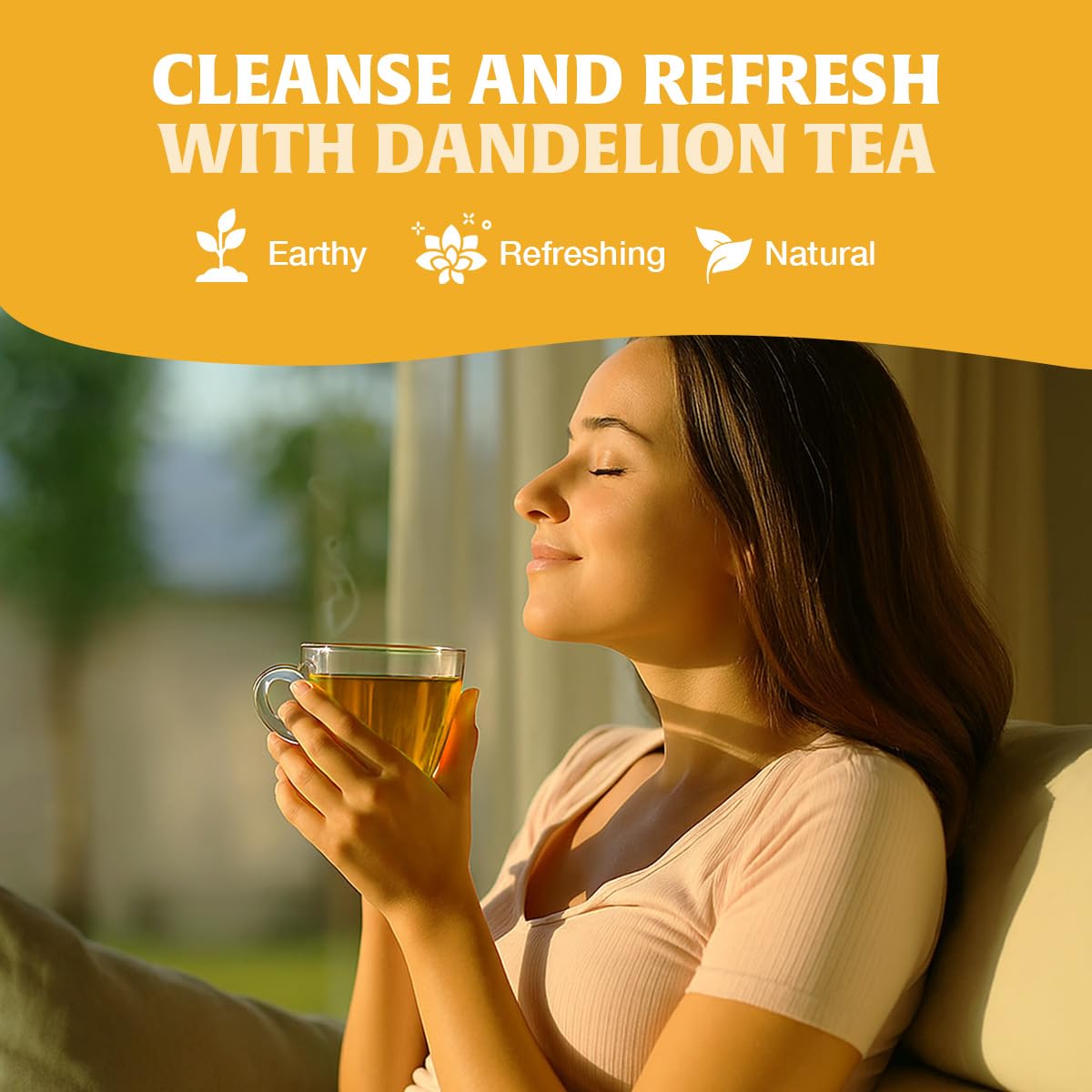 HANDPICK Dandelion Root & Leaf Tea Bags (100 Herbal Tea Bags) Caffeine-Free