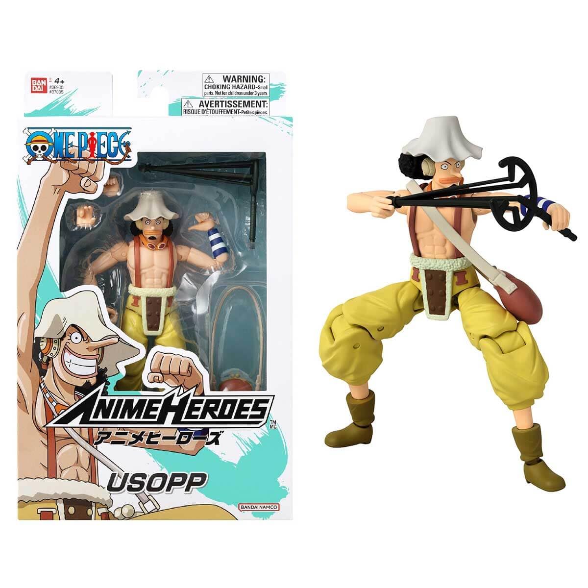 Usopp Action Figure - 17cm Articulated Pirate Toy with Slingshot & Accessories