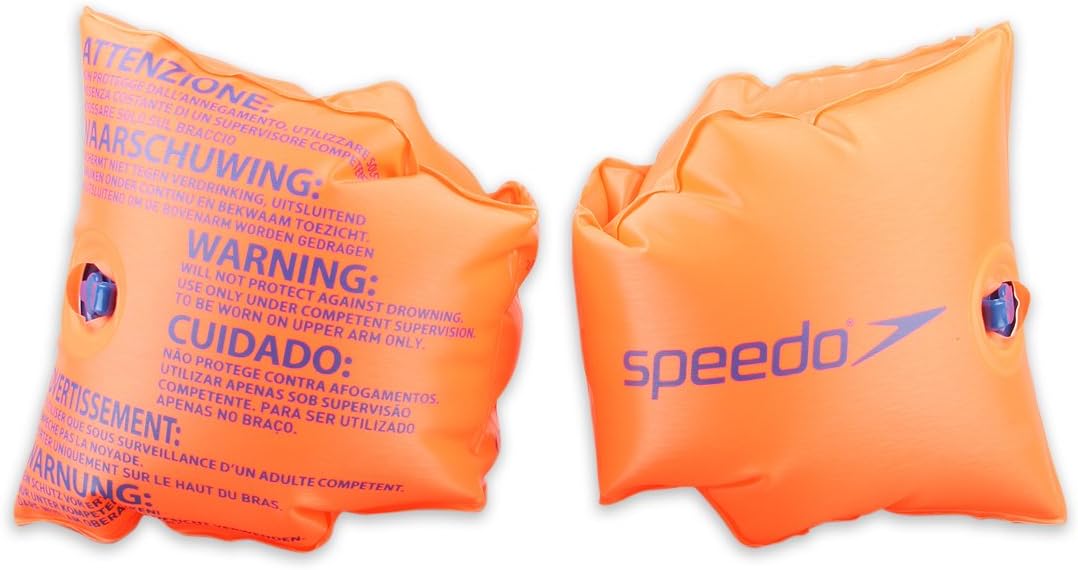 Speedo Unisex Junior Inflatable Armbands - Safe Swimming Aid for Kids 0-12 Years