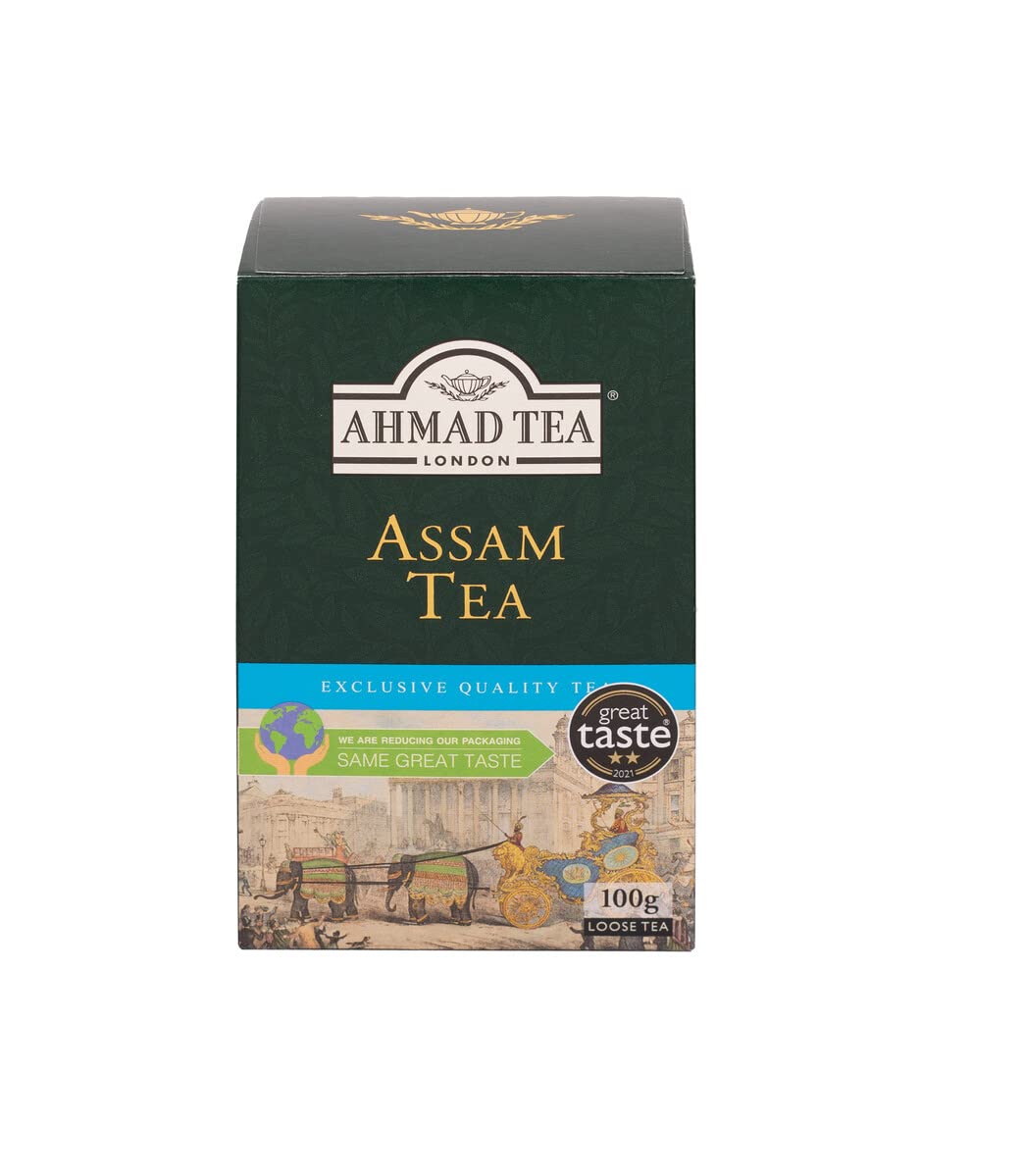 Ahmad Tea Assam Black Loose Leaf Tea, 100g Packet