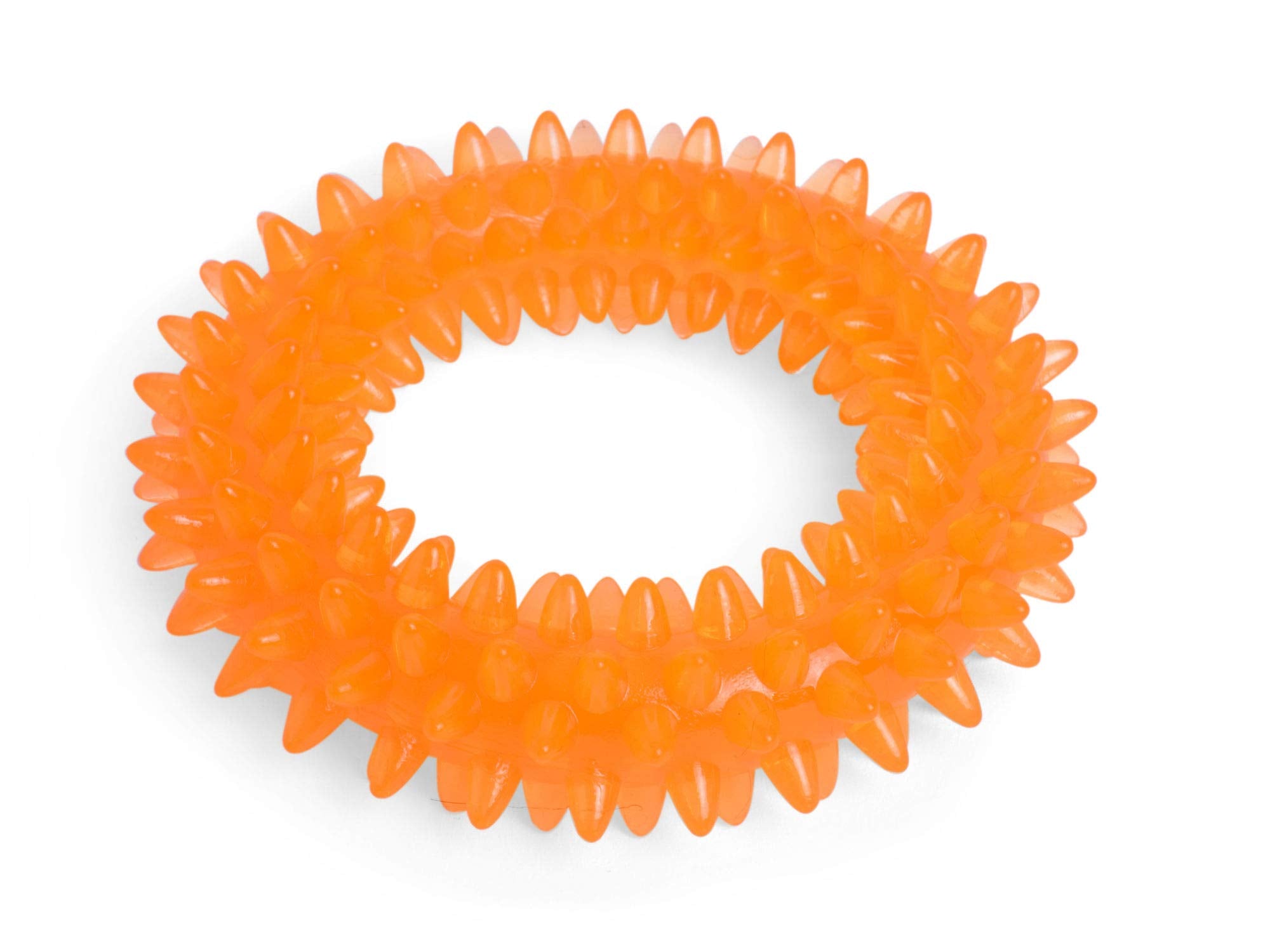 Petface Seriously Strong Dental Ring Dog Toy - Durable Chew Toy | Orange | Portable