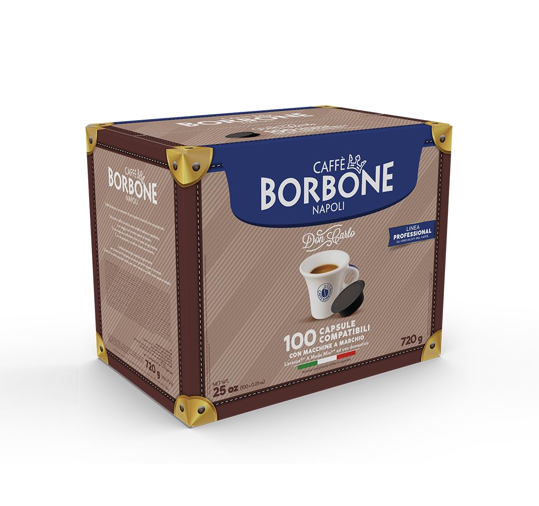 Caffè Borbone Don Carlo Schwarzkaffeemischung – 100 Kapseln für Lavazza A Modo Mio-Maschinen 3
