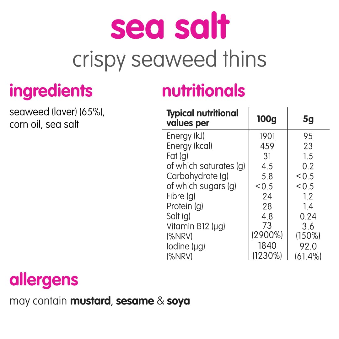 Itsu - Seaweed Thins Sea Salt 5g 20 Pack