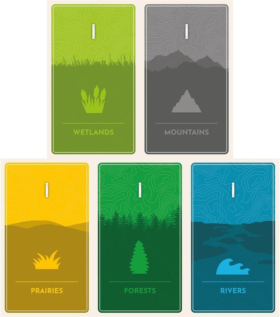 AEG Cascadia Rolling Rivers Roll & Write Puzzly Dice Game - 1-4 Players, 20 Minutes Estimated Playtime