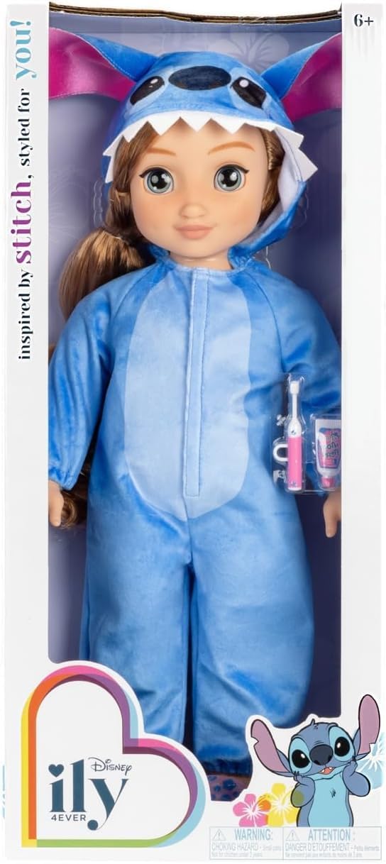 Disney ILY 4EVER Stitch 45cm Doll with Strawberry Blonde Hair - Fashion Playset for Girls 6+ 3