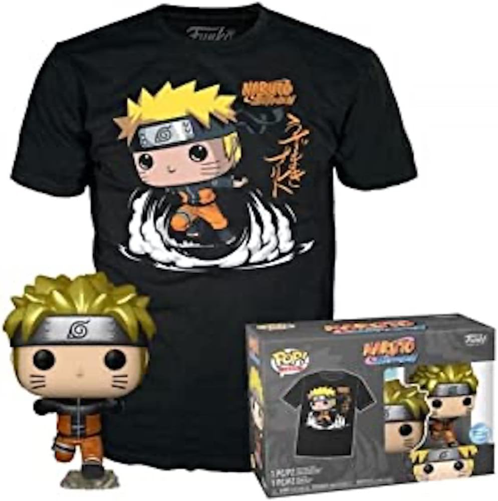 Funko Pop! Animation Naruto - Naruto Uzumaki Vinyl Figure & T-Shirt Combo (64753)