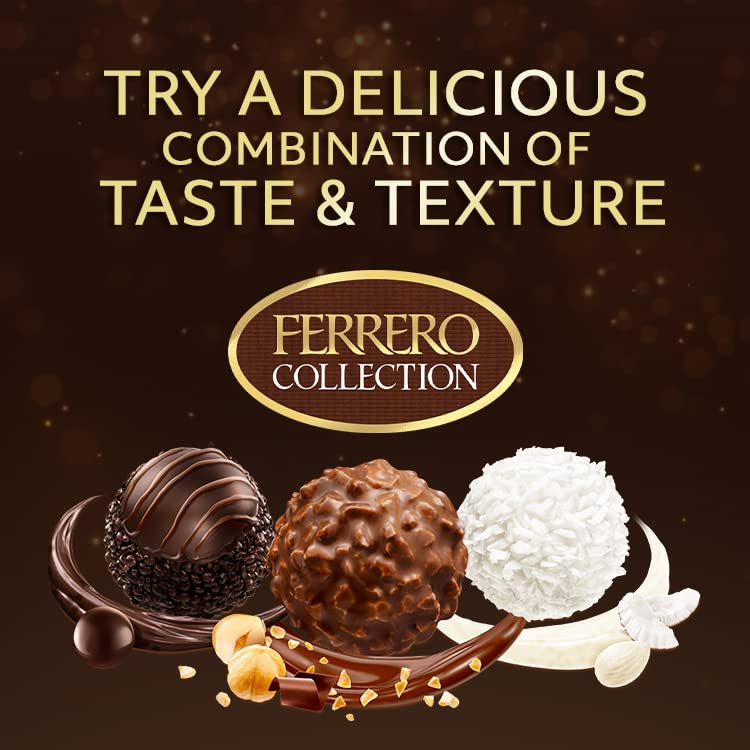 Ferrero Collection Assorted Chocolates - 32 Piece Gift Box with Rocher, Rondnoir & Raffaello 17