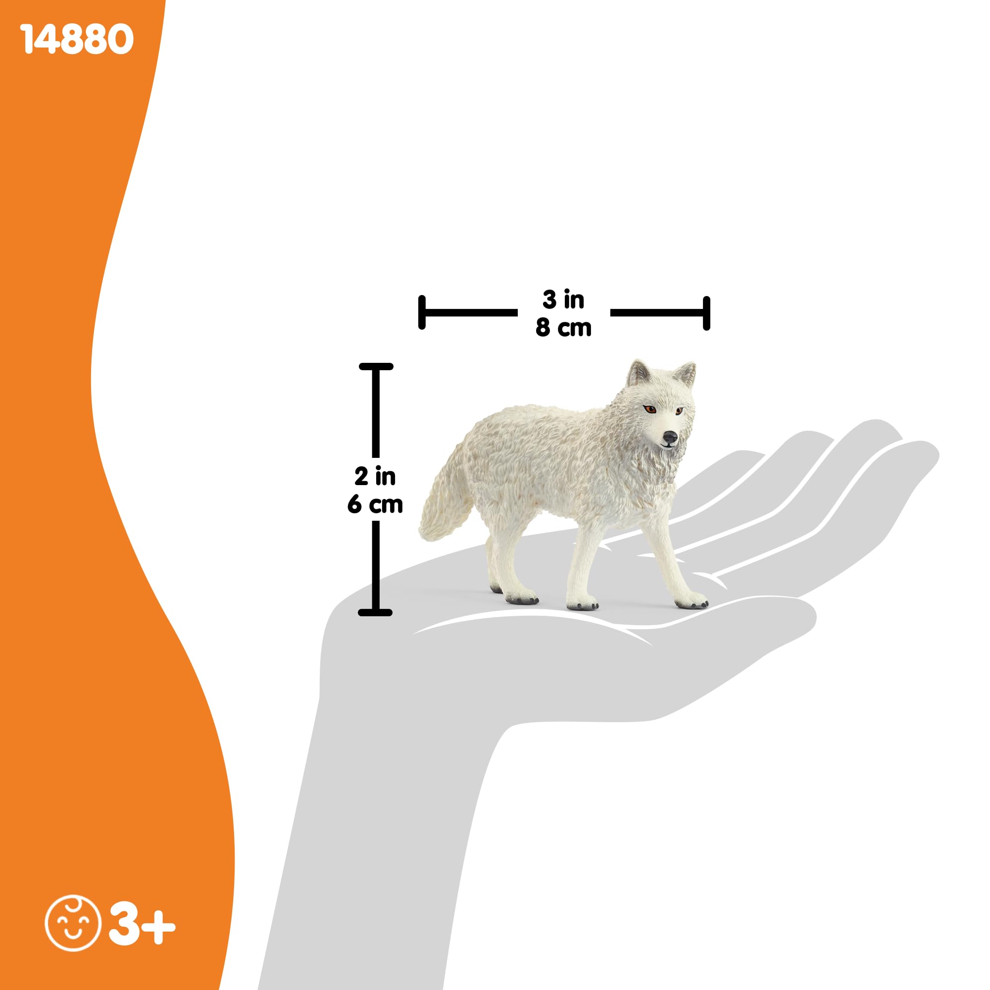 Schleich 14880 Arctic Wolf Figurine - Realistic Animal Play Figure for Ages 3+ 9