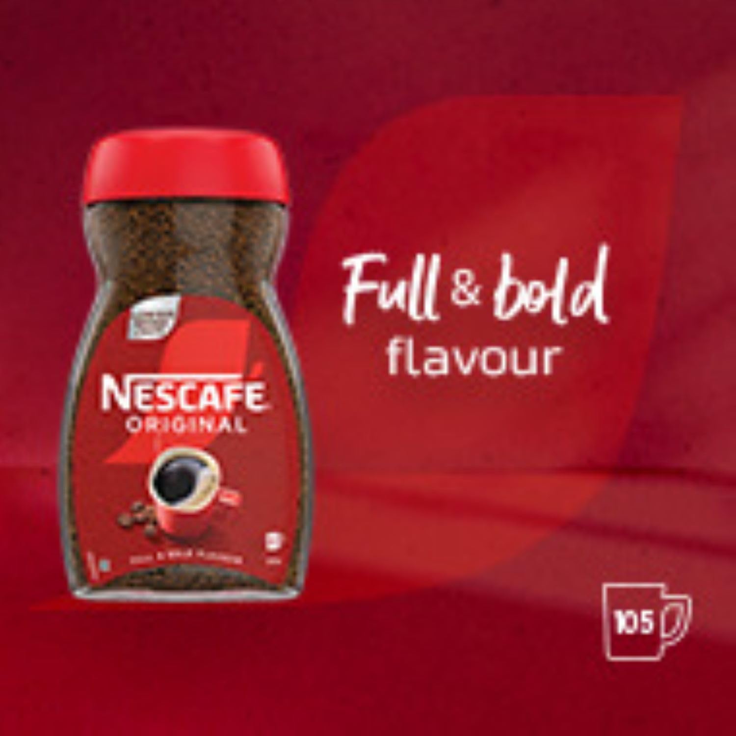 NESCAFÉ Original Instantkaffee 190 g – Reichhaltiges Aroma, voller und kräftiger Geschmack