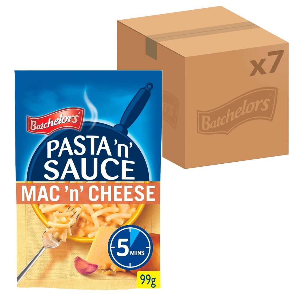 Batchelors Pasta 'n' Sauce Mac 'N' Cheese Pasta Ready Meal, 99g Packet (Pack of 7) 8