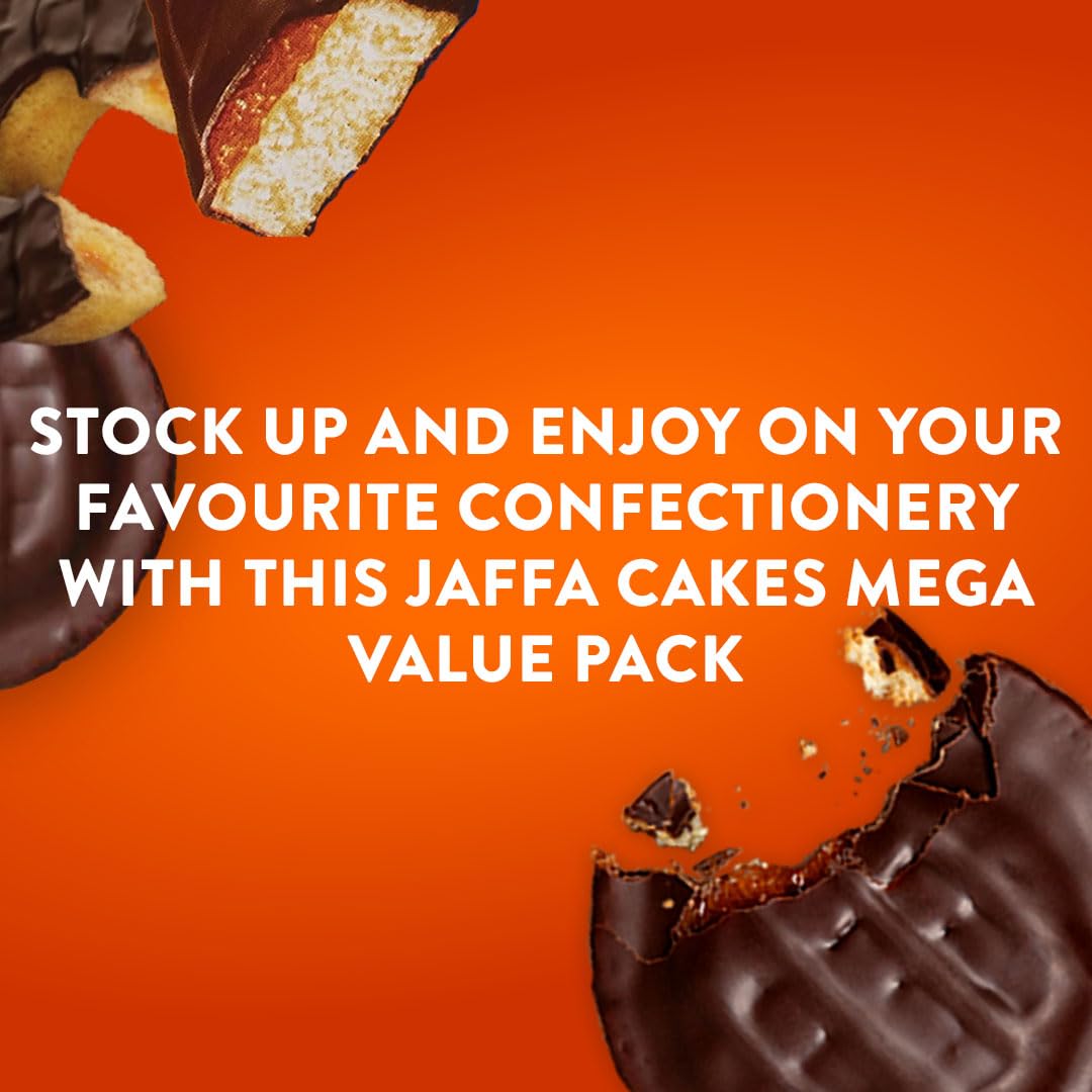 McVitie's Jaffa Cakes - Mega Box Value Pack 80 Count (4 Packs of 20) | Chocolate Orange Sponge 4