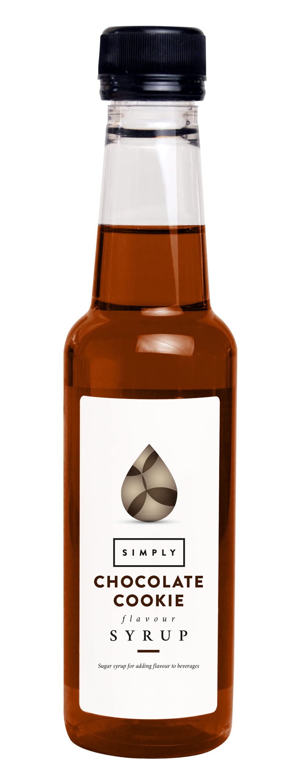 Simply Chocolate Cookie Syrup - Vegan, Nut Free Flavoured Syrup for Coffee & Baking | 250 ml