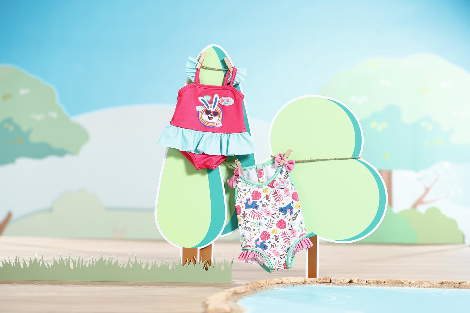 BABY born Swimsuits 833636 - 2 Assorted Styles for Dolls up to 43cm