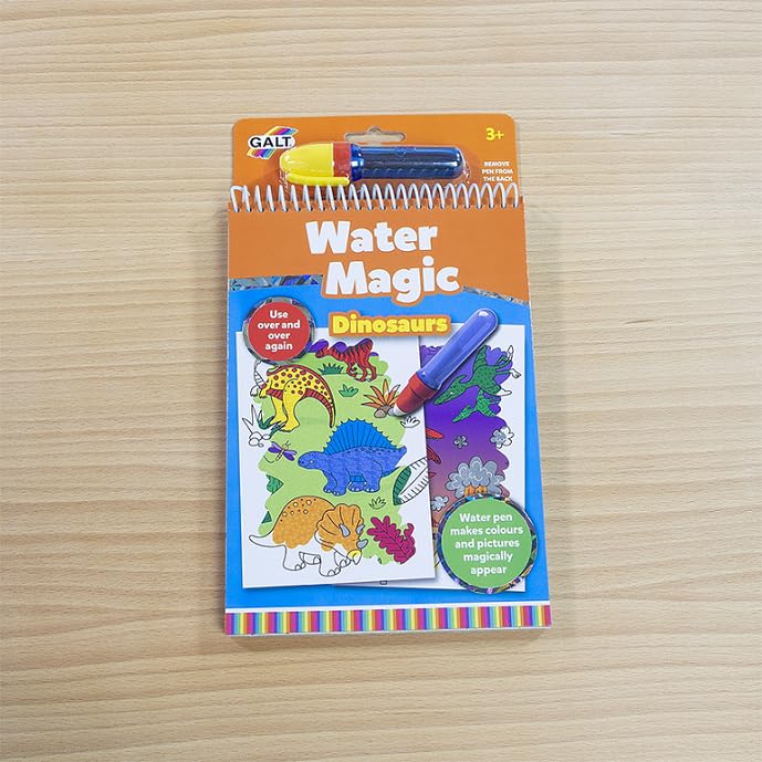 Galt Water Magic - Dinosaurs Reusable Colouring Book for Kids Ages 3+ 6