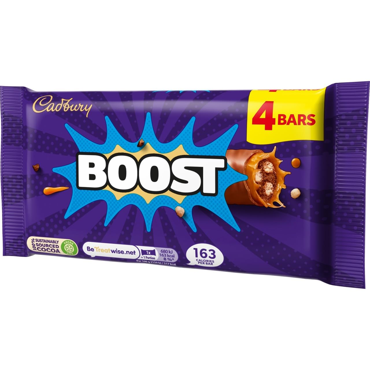 Cadbury Boost Chocolate Bar - 4 Pack (126g Total)
