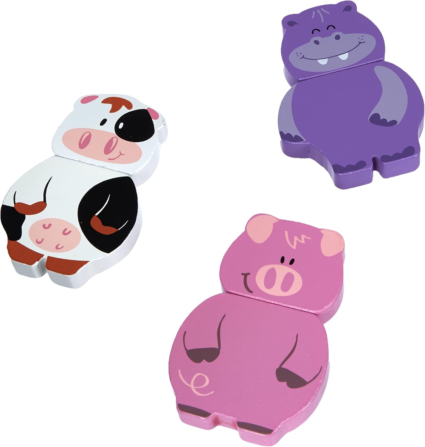 Goula Magnetic Interchangeable Puzzle - Educational Wooden Animal Puzzle for Toddlers 12 Months+ 4