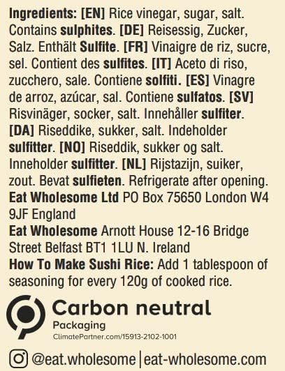 Eat Wholesome Sushi Rice Vinegar Seasoning, 500 ml 3