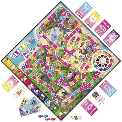 Hasbro Gaming The Game of Life: Barbie Edition Board Game 6