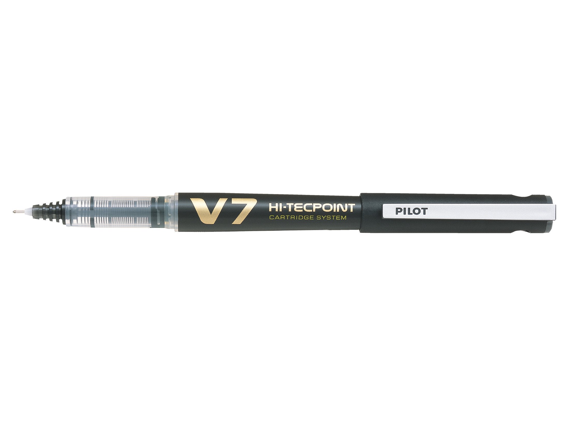 PILOT V7 Cartridge System Liquid Ink Rollerball Pen - 0.7mm Tip, Black Ink | 4 Piece Set 2