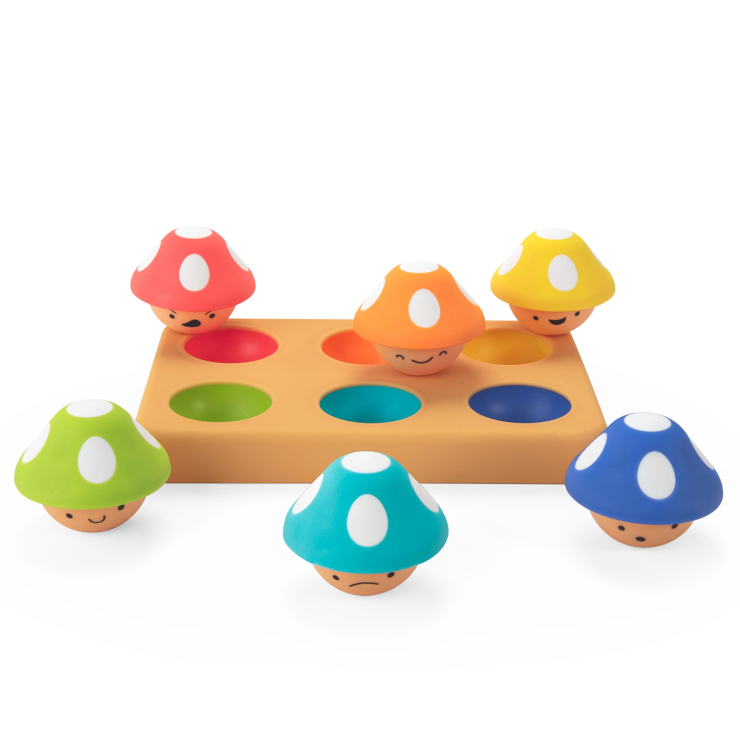 Sassy Matching Mushrooms - Fine Motor Skills & Emotional Learning Toy for Babies 1