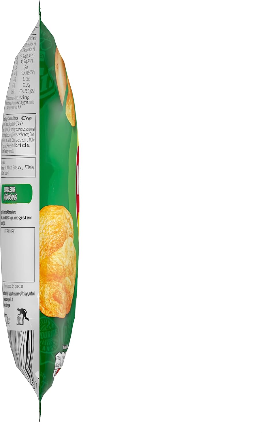 Walkers Salt & Vinegar Crisps 32.5g (Case of 32)