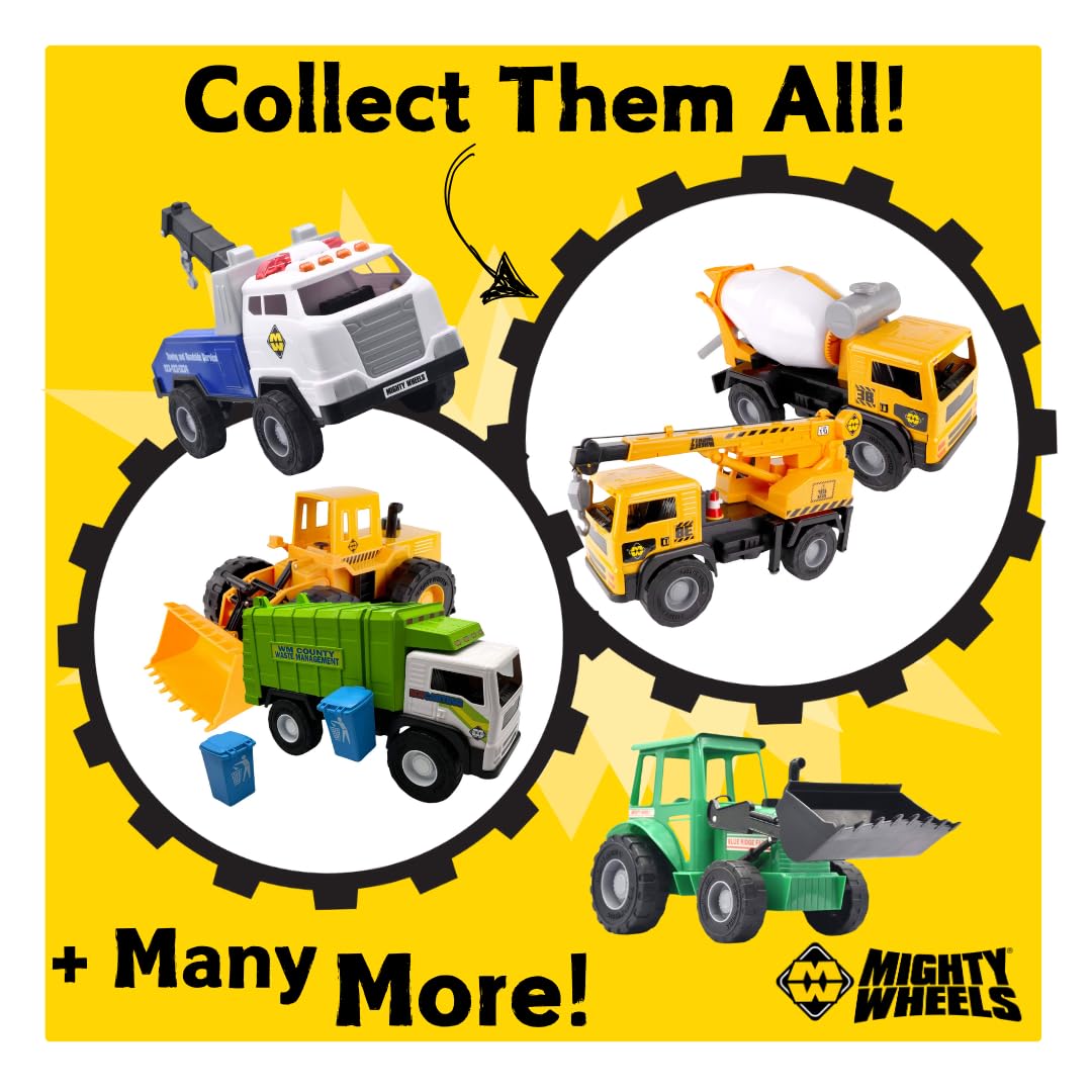 Mighty Wheels Steel Fire Truck Toy - 10" Free-Wheeling Fire Engine with Lights & Sounds 3