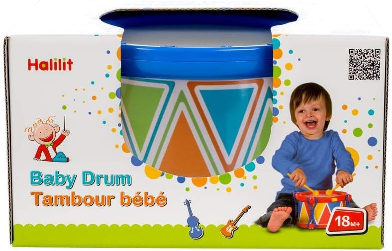 Halilit Baby Drum 14cm - Musical Toy for Toddlers 18 Months+ 4