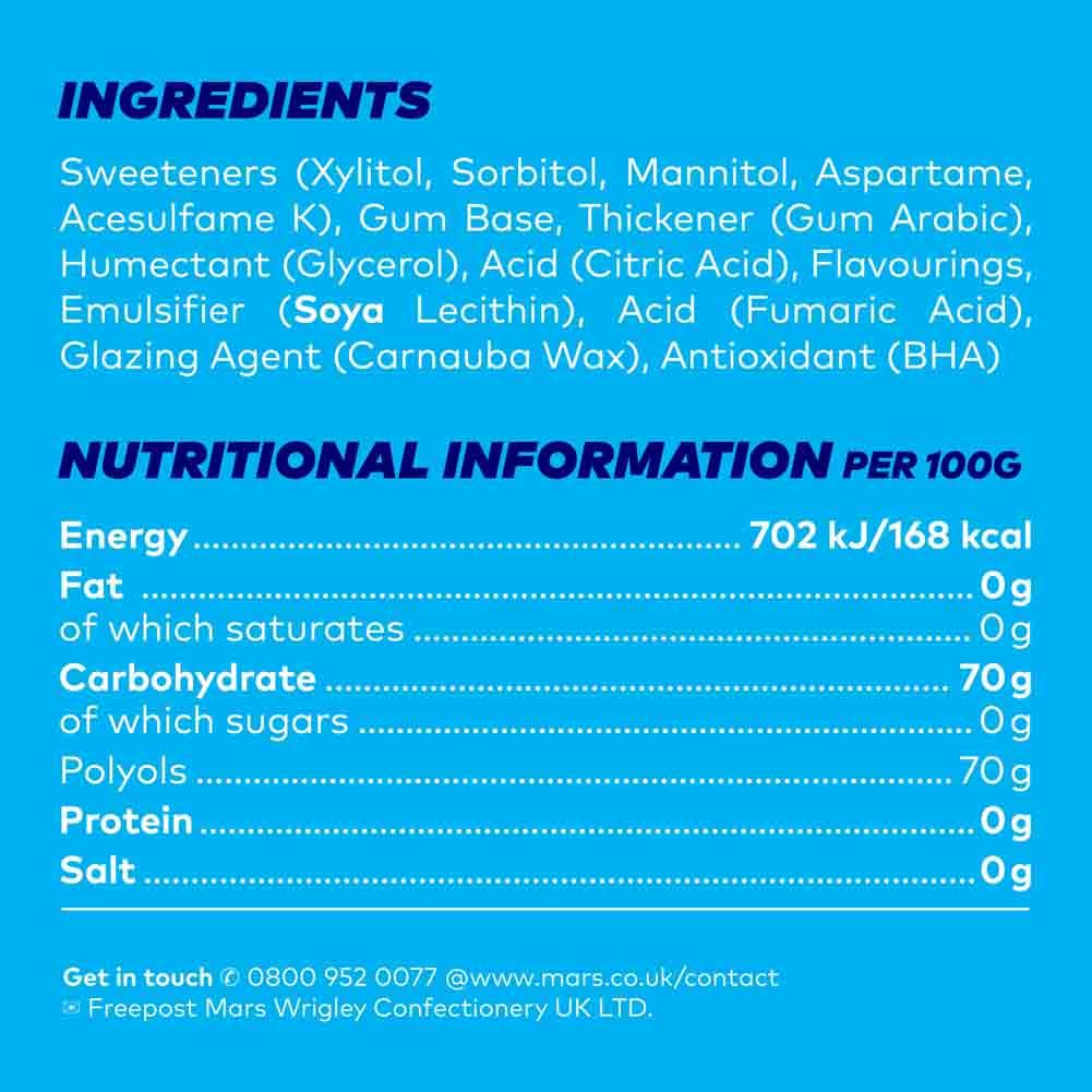 Extra - Blueberry Sugarfree Chewing Gum Bottle (46 Pieces) 5