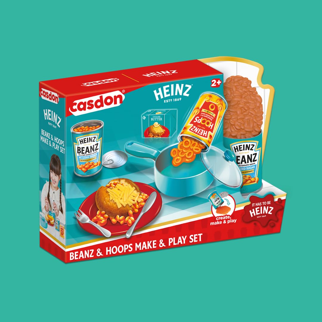Casdon Heinz Beanz & Hoops Make & Play Set - Pretend Play Kitchen Toy for Ages 2+ 4